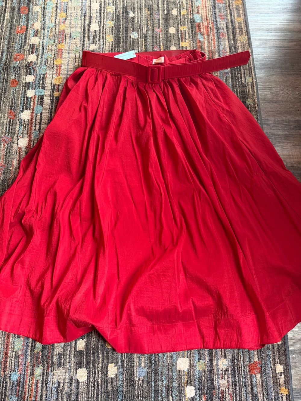 Plus Size Anthropologie MAEVE Belted Maxi Skirt 22W
